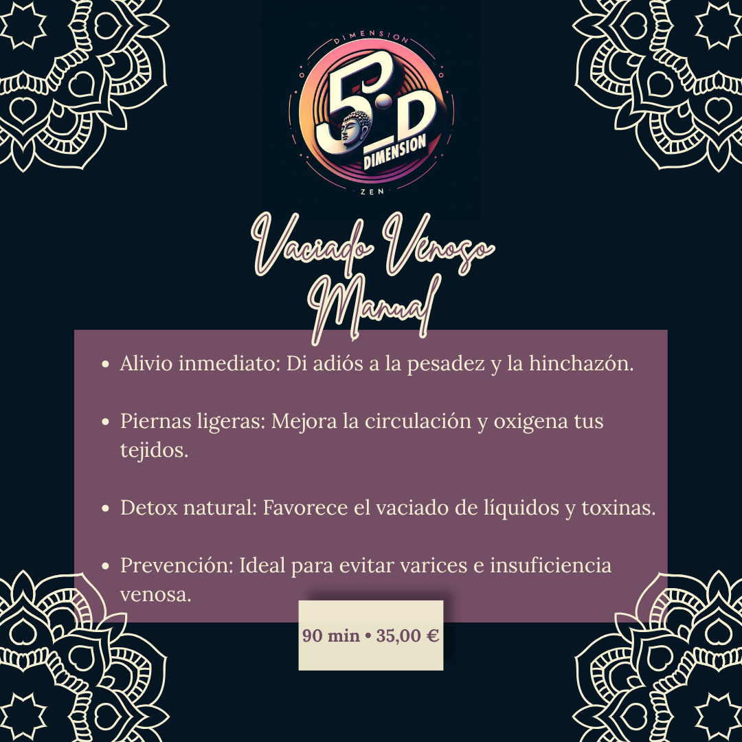 Masajes en Elche para piernas cansadas con Vaciado Venoso Manual.