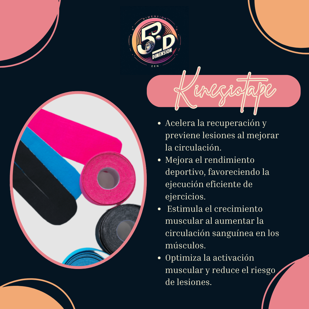 Aplicación de Kinesiotape en Elche para recuperación muscular y alivio del dolor en Dimensión Zen.