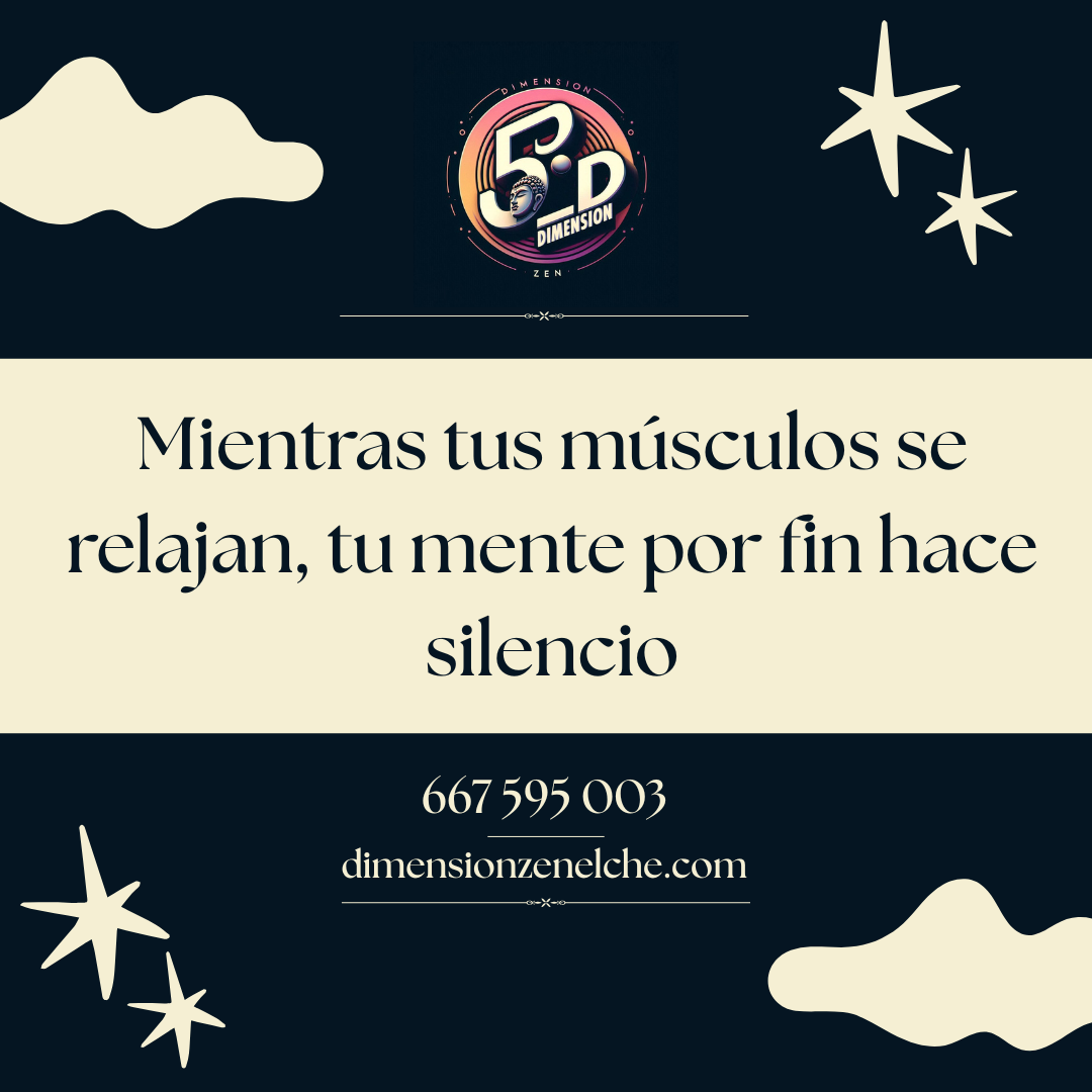 Persona disfrutando de una sensación de bienestar y calma tras un masaje relajante corporal en Elche.